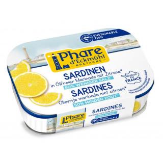 Sardinen in ölfreier Marinade mit Zitrone
